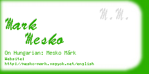 mark mesko business card